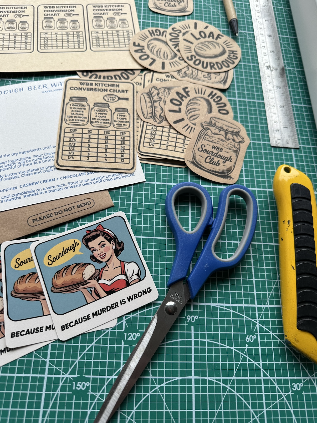 recipe subscription by letter mail from wild bluebell homestead featuring collectible monthly recipe cards handmade in canada on recycled archival cardstock 7