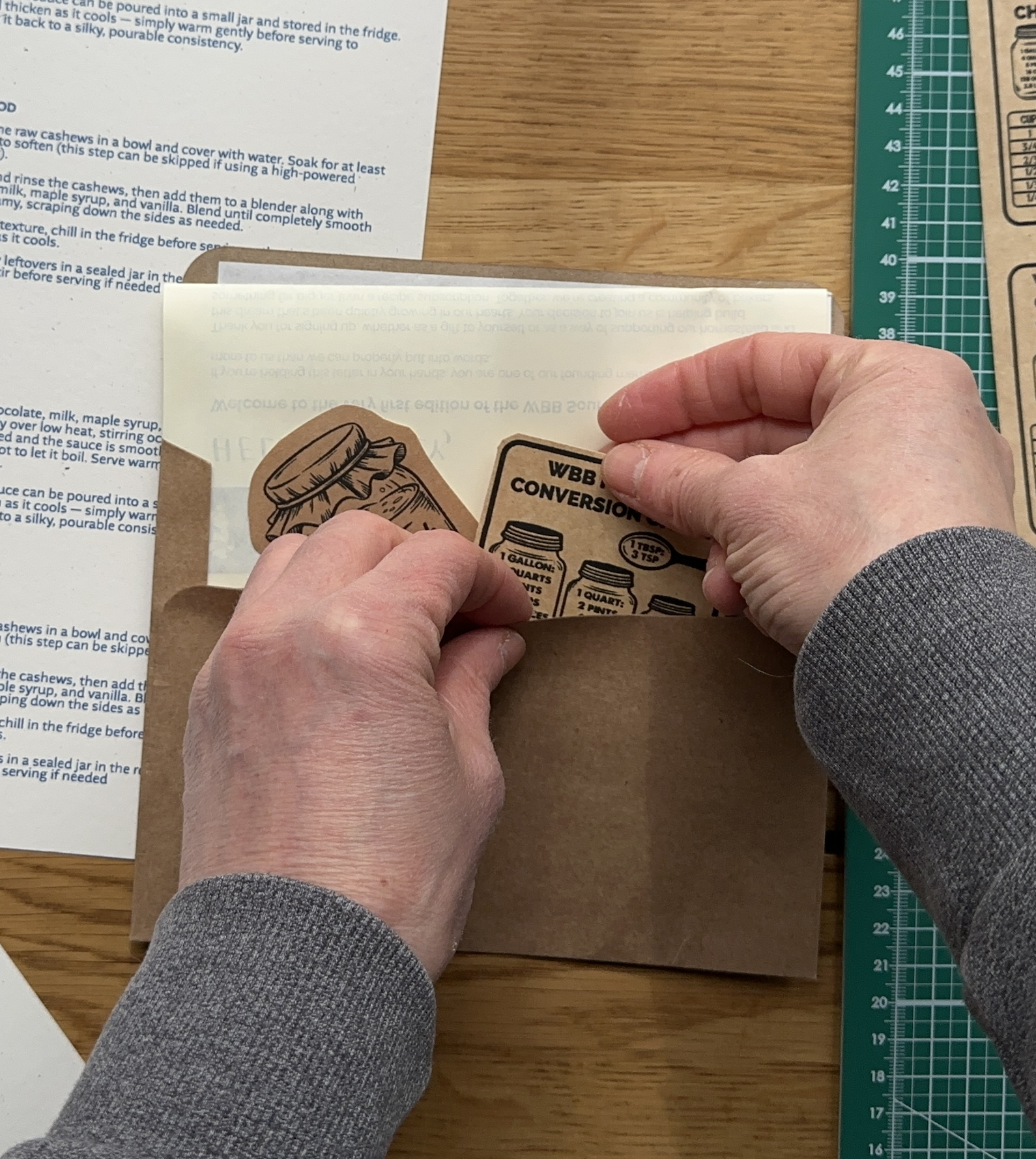 recipe subscription by letter mail from wild bluebell homestead featuring collectible monthly recipe cards handmade in canada on recycled archival cardstock 8